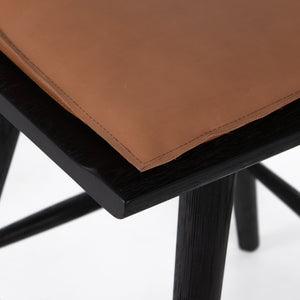 Belfast - Ripley Stool W Cushion-Black Oak-Counter