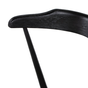 Belfast - Ripley Stool W Cushion-Black Oak-Counter