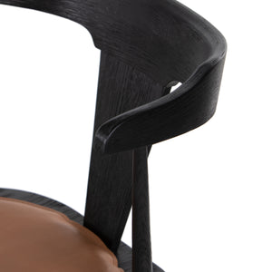 Belfast - Ripley Stool W Cushion-Black Oak-Counter