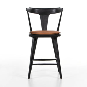 Belfast - Ripley Stool W Cushion-Black Oak-Counter