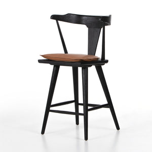 Belfast - Ripley Stool W Cushion-Black Oak-Counter