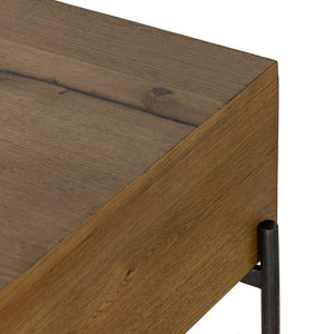 Eaton Coffee Table-Amber Oak Resin