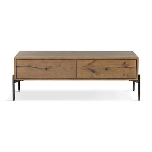 Eaton Coffee Table-Amber Oak Resin