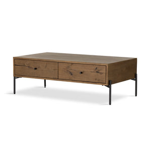 Eaton Coffee Table-Amber Oak Resin