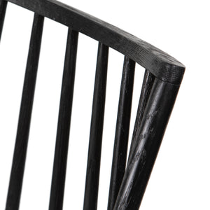 Belfast - Lewis Windsor Chair W Cushion-Black Oak