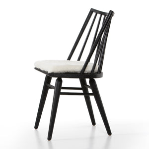 Belfast - Lewis Windsor Chair W Cushion-Black Oak