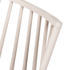 Belfast - Lewis Windsor Chair W Cushion-Off White
