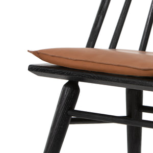 Belfast - Lewis Windsor Chair With Cushion-Black