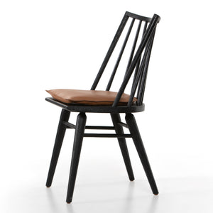 Belfast - Lewis Windsor Chair With Cushion-Black