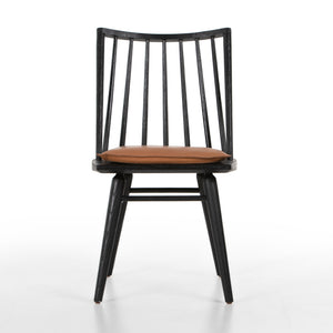 Belfast - Lewis Windsor Chair With Cushion-Black