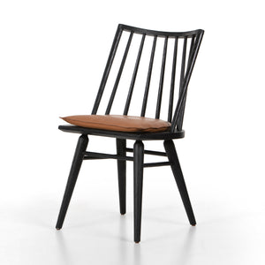 Belfast - Lewis Windsor Chair With Cushion-Black