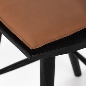 Lewis Windsor Stool Wcushn-Black-Counter