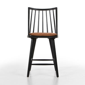 Lewis Windsor Stool Wcushn-Black-Counter