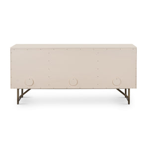 Van Media Console - Matte Alabaster