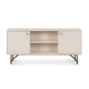 Van Media Console - Matte Alabaster