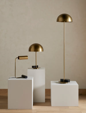 Zandra Table Lamp - Black Italian Marble