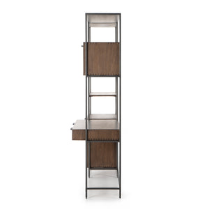 TREY MODULAR WALL-BOOKCASE-DESK-AUBURN