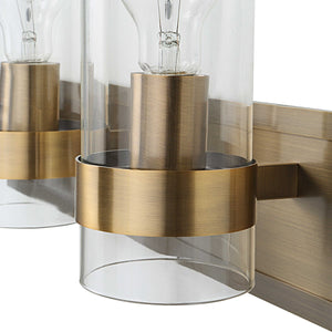 Cardiff Antique Brass 3 Light Vanity