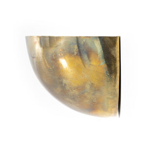Palm Sconce-Burnt Brass