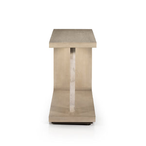 Darian Console Table-White Mahogany