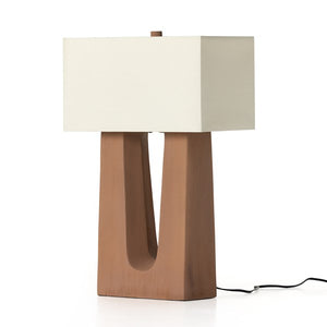 Cuit Table Lamp-Terracotta Ceramic