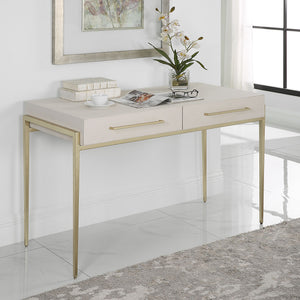 Uttermost Jewel Modern White Desk