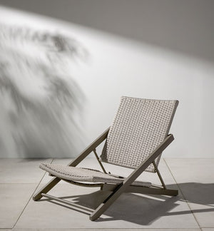 Allister Outdoor Folding Chair-Slate