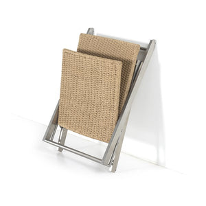 Allister Outdoor Folding Chair-Stainless