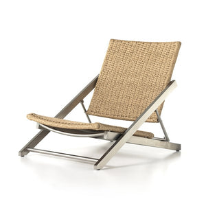 Allister Outdoor Folding Chair-Stainless