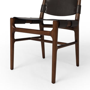 Joan Dining Chair-Espresso Leather