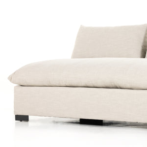 Grant Armless Sofa-94"-Ashby Oatmeal