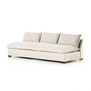 Grant Armless Sofa-94"-Ashby Oatmeal