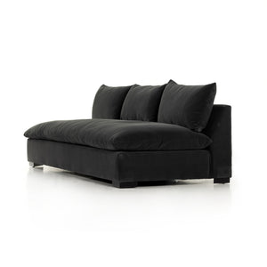 Grant Armless Sofa-94"-Henry Charcoal