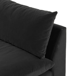 Grant Armless Sofa-94"-Henry Charcoal