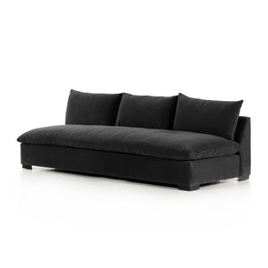 Grant Armless Sofa-94"-Henry Charcoal