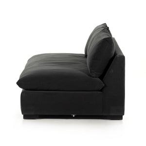 Grant Armless Sofa-94"-Henry Charcoal