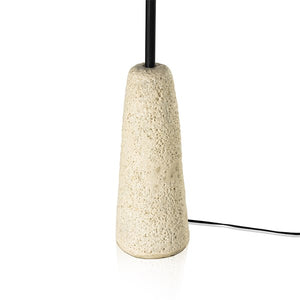 Wren Floor Lamp-Reactive White Glaze