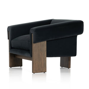 Cairo Chair-Modern Velvet Smoke