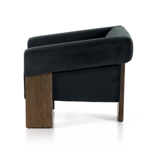 Cairo Chair-Modern Velvet Smoke