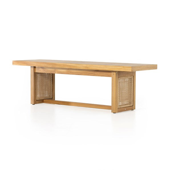 Merit Outdoor Dining Bench-64"-Natural