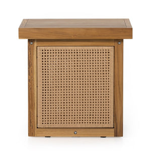 Merit Outdoor End Table-Natural Teak-Fsc