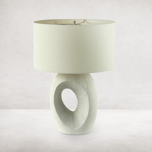 Komi Table Lamp-Textured Matte White