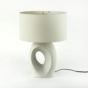 Komi Table Lamp-Textured Matte White