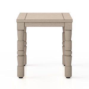 Waller Outdoor End Table-Washed Brown