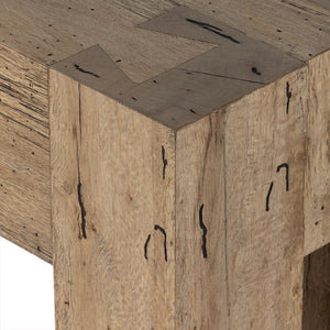 Abaso Console Table-Rustic Wormwood Oak