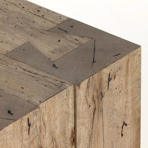 Abaso Console Table-Rustic Wormwood Oak