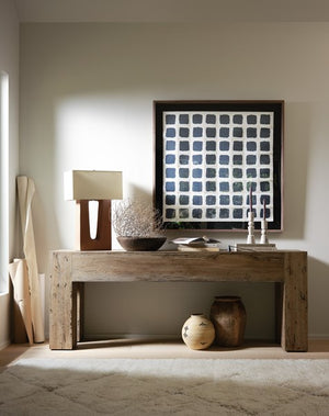 Abaso Console Table-Rustic Wormwood Oak