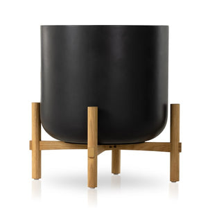 Hank Planter-Black Concrete