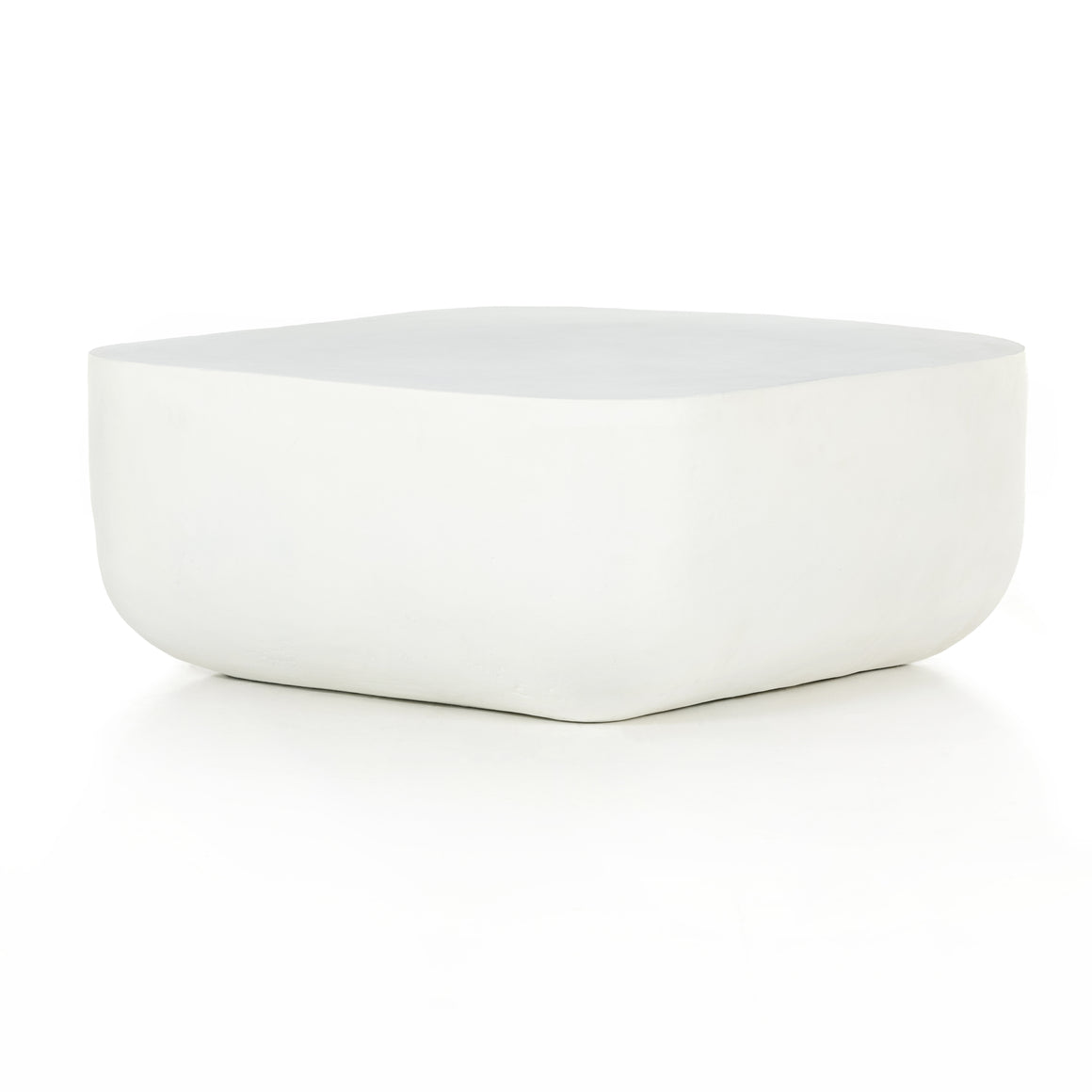 Basil Square Outdoor Coffee Table-White