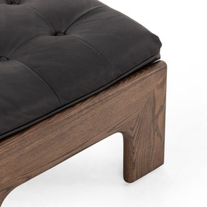 Halston Ottoman-Heirloom Black